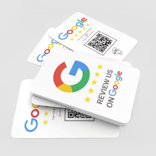 Google Review QR Code Tap naar Review Google Ratin Visitekaartje
