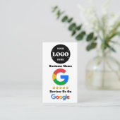 Google Review QR Code Tap naar Review Google Ratin Visitekaartje (Staand voorkant)
