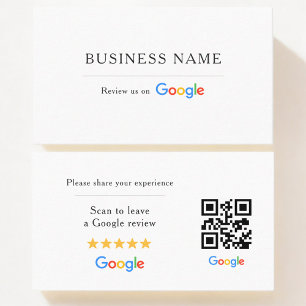 Google Review QR-code Visitekaartje