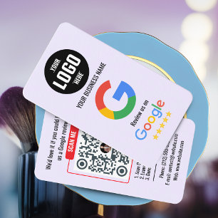 Google Review QR-code Zakelijke Kaart Sjabloon Visitekaartje