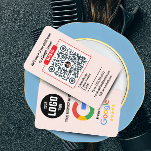 Google Review QR-code Zakelijke Kaart Sjabloon Visitekaartje