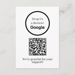Google Review QR Zakelijke Feedback Link Informatiekaartje