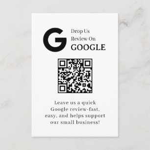 Google Review QR Zakelijke Feedback Link Informatiekaartje