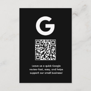 Google Review QR Zakelijke Feedbacklink Informatiekaartje