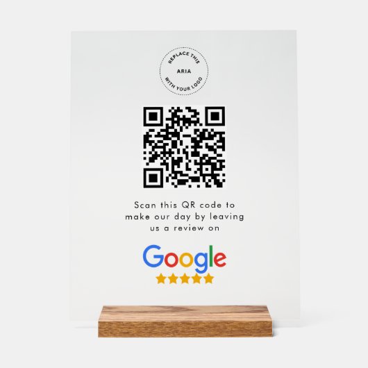 Google Review Request | QR Code Business Logo (Recto)
