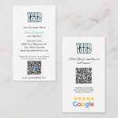 Google Review - Visitekaartje - Facebook QR Link (Voorkant / Achterkant)