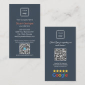 Google Review - Visitekaartje - Linkedin QR Link (Voorkant / Achterkant)