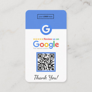 Google Review Visitekaartje met Facebook QR-code