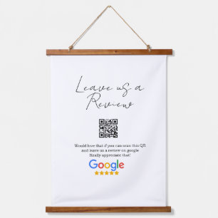 Google review zakelijke logo Scan QR review Hangend Wandkleed