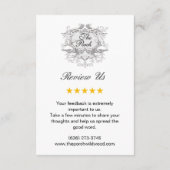 Google-Reviewen | Business Review Link QR Code Informatiekaartje (Achterkant)