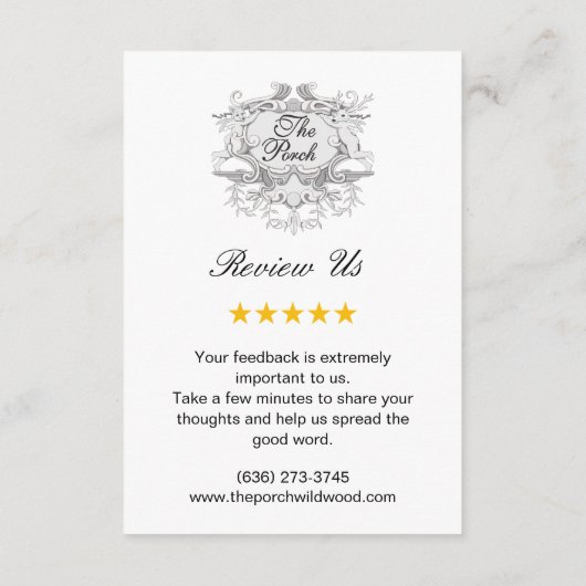 Google-Reviewen | Business Review Link QR Code Informatiekaartje (Achterkant)