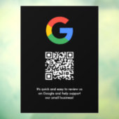 Google-Reviewen | Business Review Link QR Code Raamsticker (Vel 3)