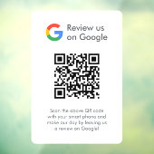 Google-Reviewen | Business Review Link QR Code Raamsticker (Vel 3)