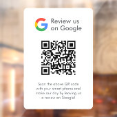 Google-Reviewen | Business Review Link QR Code Raamsticker (Vel 2)