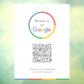 Google-Reviewen | Business Review Link QR Code Raamsticker (Vel 3)