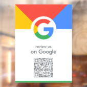 Google-Reviewen | Business Review Link QR Code Raamsticker (Vel 2)