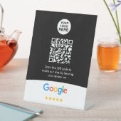 Google-Reviewen | Business Review Link QR Code Reclamebord Met Voetstuk (Insitu)