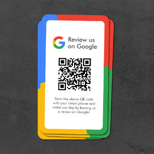 Google-Reviewen Business Review Link QR Code Visitekaartje