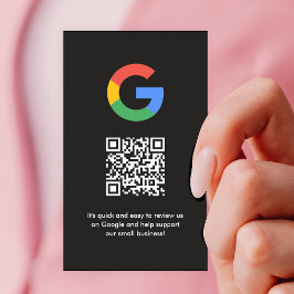Google-Reviewen | Business Review Link QR Code Visitekaartje
