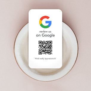 Google-Reviewen Business Review Link QR Code Visitekaartje
