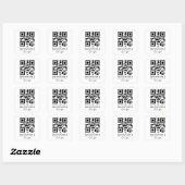 Google-Reviewen met QR-code Vierkante Sticker (Vel)