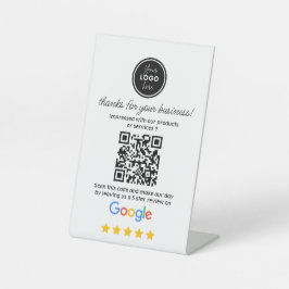 Google Reviewen met QR Link Code Reclamebord Met Voetstuk