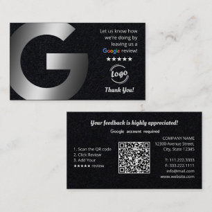 Google Reviewen Premium QR Visitekaartje