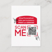 GOOGLE REVIEWEN QR-code Custom Branded Informatiekaartje (Achterkant)