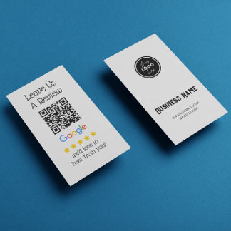 Google Reviewen QR-code laat ons een Review achter Visitekaartje