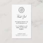 Google-Reviewen | QR-code zakelijke feedback Visitekaartje (Achterkant)