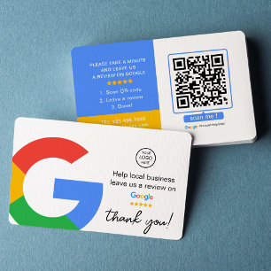 Google-Reviewen Zakelijke Review QR-code Visitekaartje