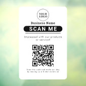 Google Reviews Bedrijfsbeoordeling Link QR-code Raamsticker (Vel 3)