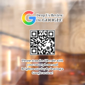 Google Reviews QR-code venstersticker Raamsticker (Vel 2)