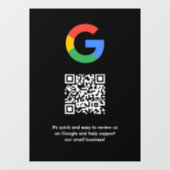Google Reviews Raamsticker | QR Code Vinyl Decal (Vel)