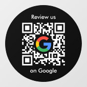 Google Reviews Raamsticker | QR Code Vinyl Decal (Vel)
