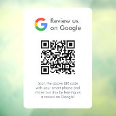 Google Reviews Ruitsticker | QR Code Vinyl Decal (Vel 3)