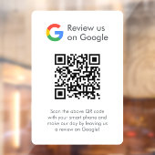 Google Reviews Ruitsticker | QR Code Vinyl Decal (Vel 2)