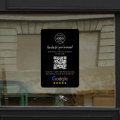 Google Reviews Ruitsticker | QR Code Vinyl Decal