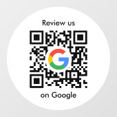 Google Reviews Ruitstickers | QR Code Vinylsticker Raamsticker (Vel)