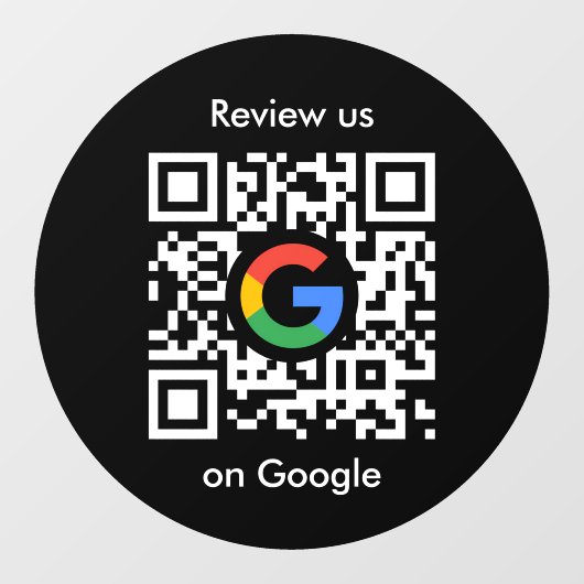 Google Reviews Ruitstickers | QR Code Vinylsticker Raamsticker (Vel)