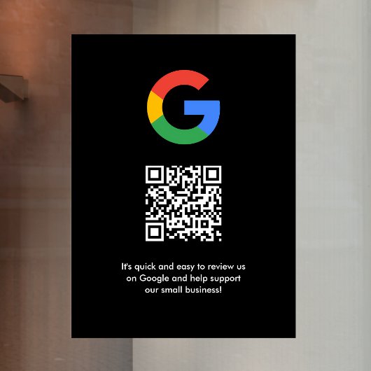 Google Reviews Ruitstickers | QR Code Vinylsticker Raamsticker