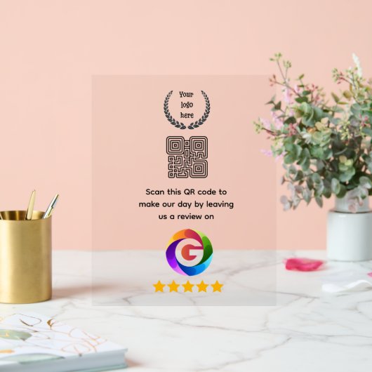 Google Reviews Tabletop Sign | QR Code door Signs (Mariage)