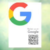 Google Reviews Vensterfolie | QR-code Vinylsticker Raamsticker (Vel 3)