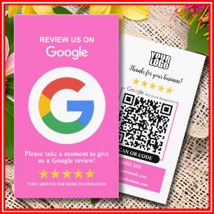 Google Reviews Zakelijke beoordeling van ons roz Visitekaartje