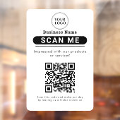 Google Reviews Zakelijke Review Link QR-code Raamsticker (Vel 2)