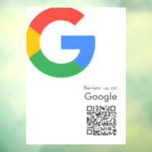 Google Reviews | Zakelijke reviewlink QR-code Raamsticker (Vel 3)
