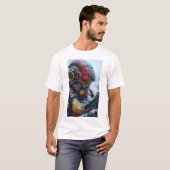 Google robot gepantserde T-shirt (Voorkant volledig)