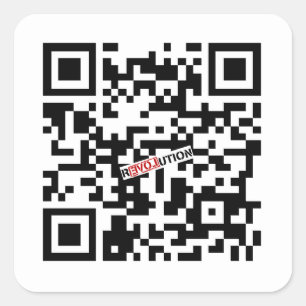 Google Ron Paul QR Vierkante Sticker