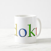 Google Sudoku-Mok Koffiemok (Voorkant rechts)