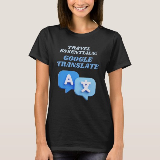 Google Translate Travel Essentials T-shirt (Voorkant)